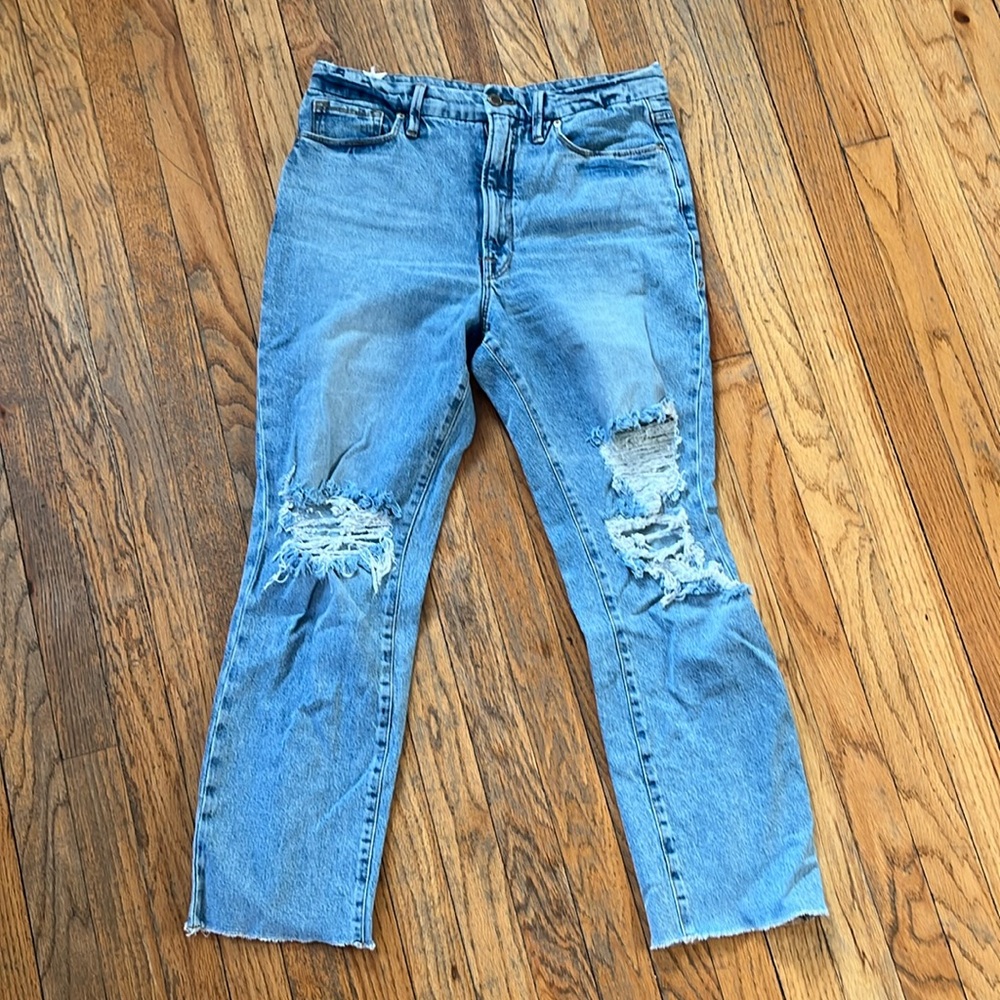 Good American distressed women jeans
